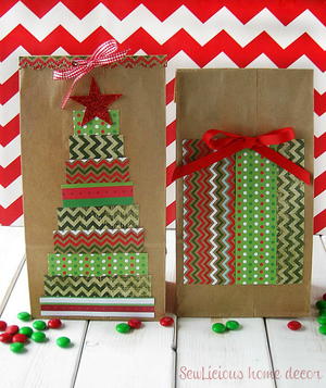 Christmas Tree Paper Gift Bags Favecrafts Com