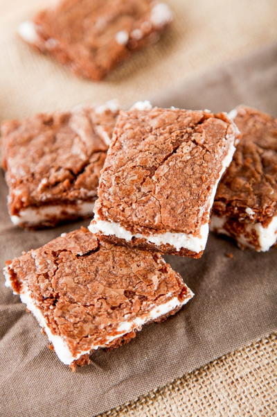 Brownies with Creme Filling