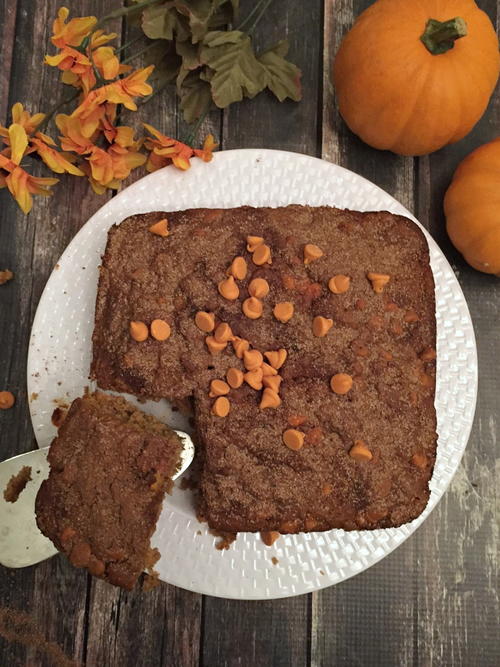 Spiced Pumpkin Dump Cake