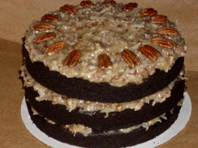 Healthy German Dark Chocolate Cake