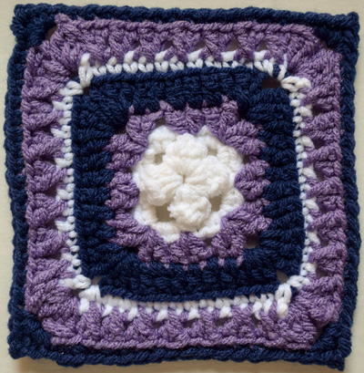 Raised Bunchberry Granny Square