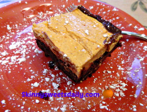 Semi-Homemade Pumpkin Cheesecake Brownies