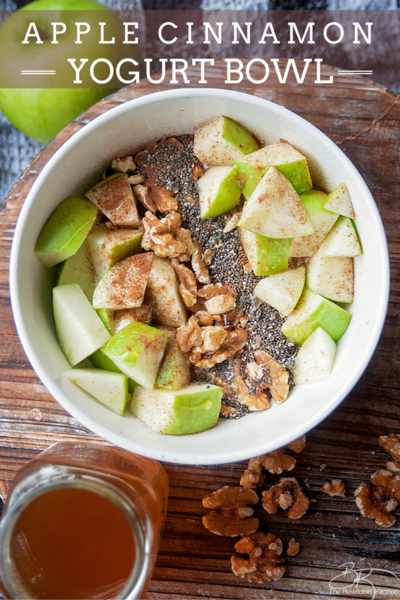 Healthy Apple Cinnamon Yogurt Bowl