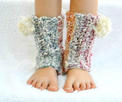 Snow Flurry Crochet Leg Warmers