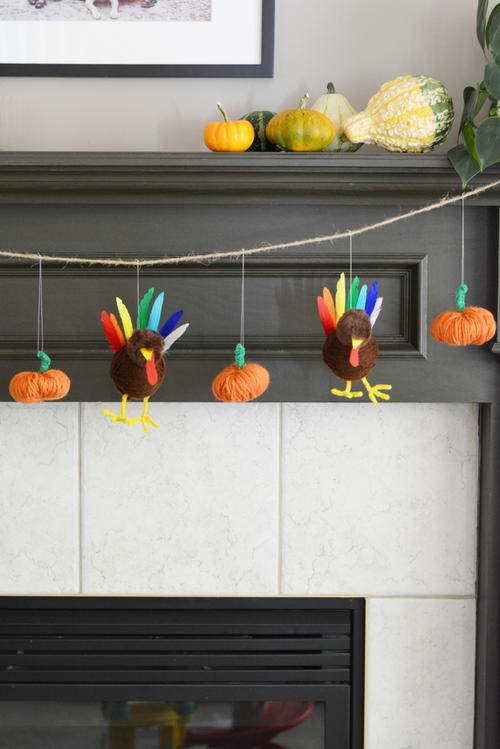 Turkey and Pumpkin Thanksgiving Garland