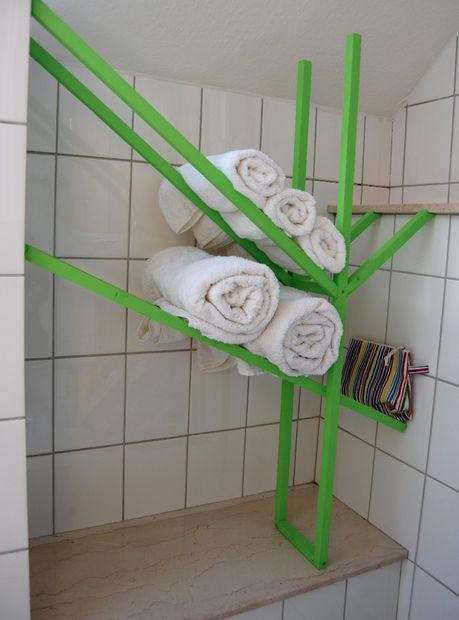 Unexpected DIY Bathroom Rack