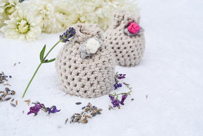 Beautiful Crochet Lavender Sachets