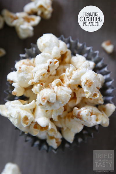 Healthy Caramel Popcorn