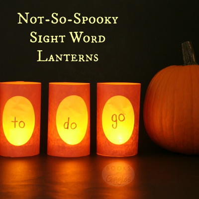 Not-So-Spooky Sight Word Lanterns