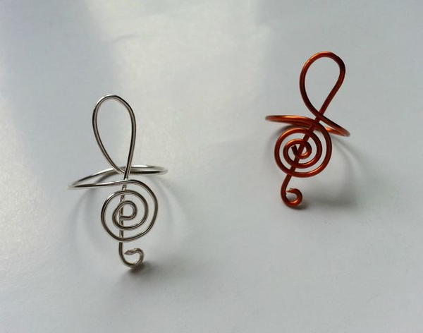 Treble Clef Wire Wrapped Ring Allfreejewelrymaking Com - Wire Wrapped Treble Clef Pendant Treble Clef Wire Wrapped Ring Allfreejewelrymaking Com - Wire Wrapped Treble Clef Pendant