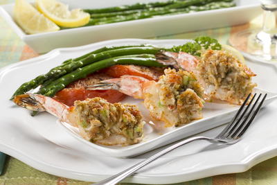 Baked Overstuffed Shrimp