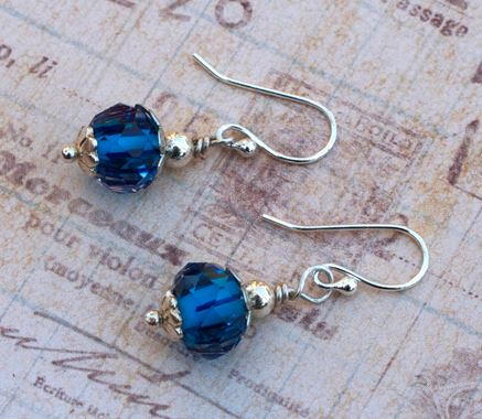 Glamorous Glass Bead Earrings