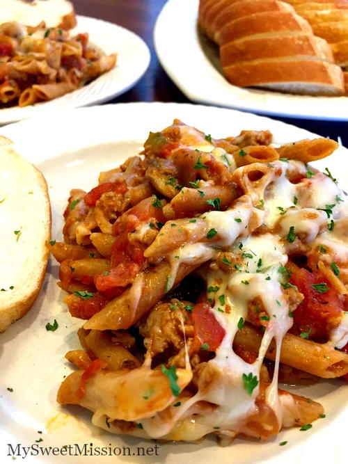 One Pot Sweet Italian Sausage Pasta