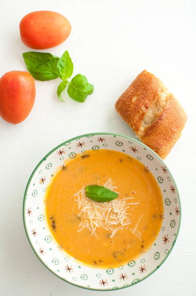 Terribly Good Tomato Basil Soup