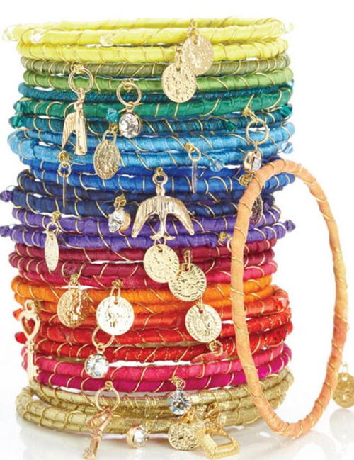 Boho Chic Rainbow Bangles