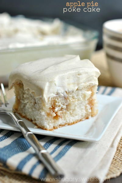 Apple Pie Poke Cake