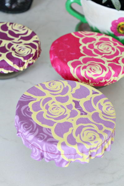 Reusable fabric bowl cover tutorial