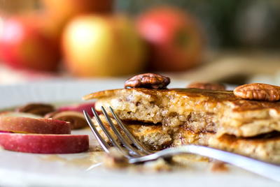 Apple Pecan Buttermilk Pancakes