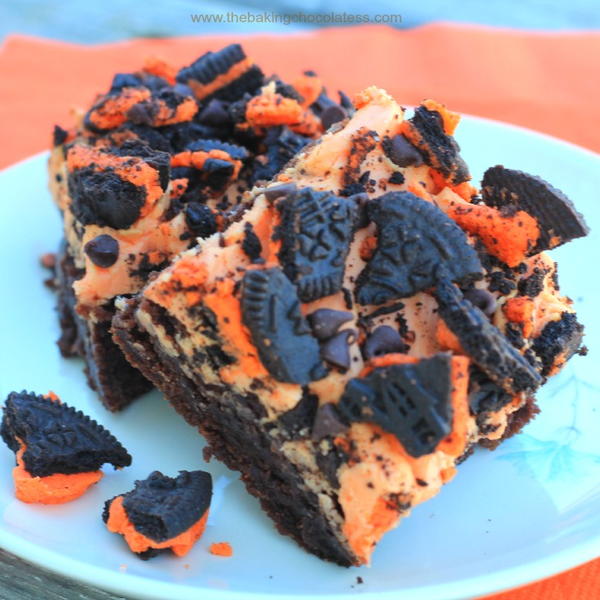 Orange Butter-Scream Oreo Brownies