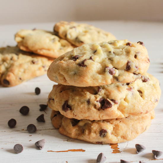 Thick Chocolate Chip Cookies