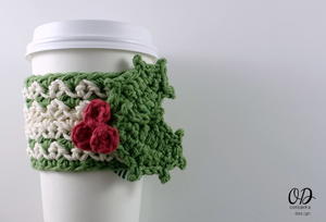 Festive Crochet Cup Cozy