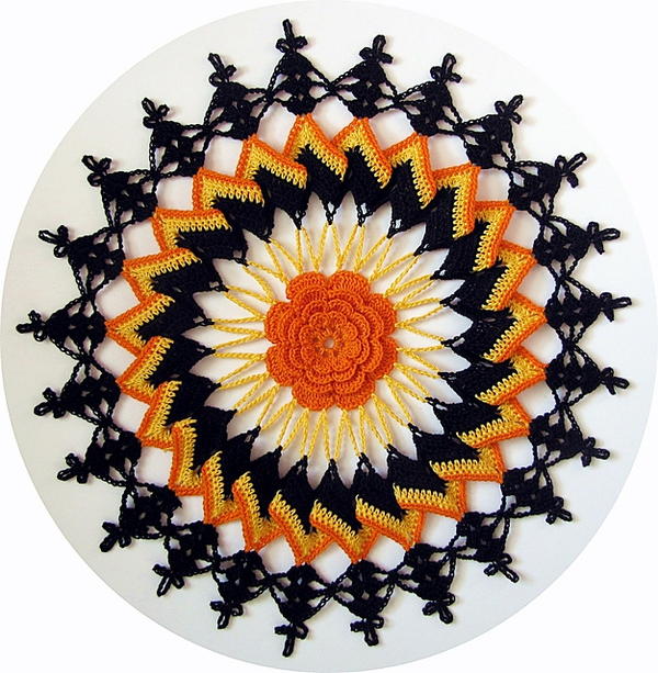 12 Free Halloween Crochet Doily Patterns