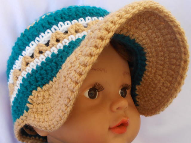 Crochet Baby Brim Hat 