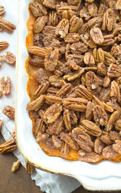 Pecan Streusel Sweet Potato Casserole