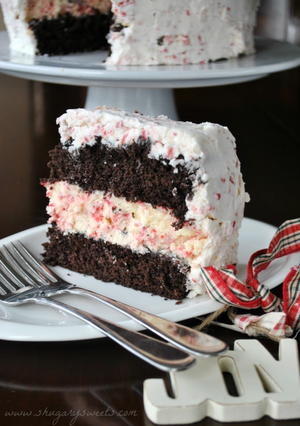 Chocolate Peppermint Cheesecake Cake