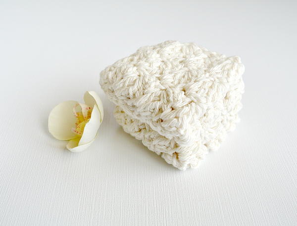 Spa Bath House Crochet Washcloths