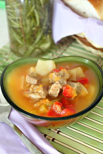 Sour Beef Soup with Veggies