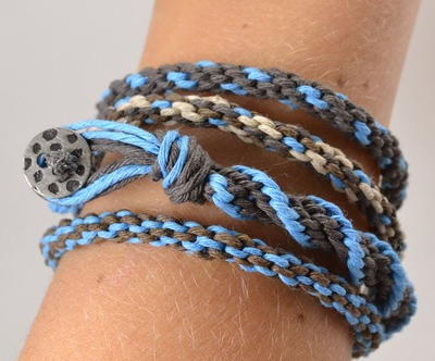 Hemp Kumihimo Bracelet Tutorial