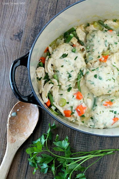 One Pot Chicken and Dumplings