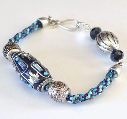 Kumihimo Braid Scrap Bracelet