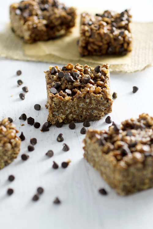Chocolate Almond Butter Brown Rice Crispy Treats