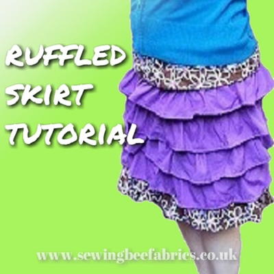A Ruffled Skirt Made From Shirts