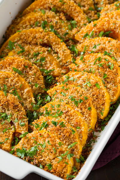 Parmesan Butternut Squash Gratin