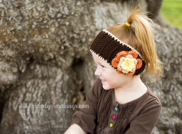 Falling Flowers Ear Warmer