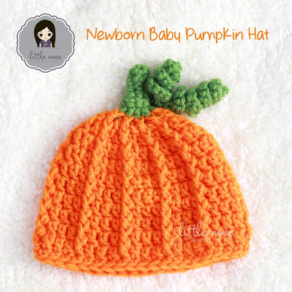 Newborn Baby Pumpkin Hat