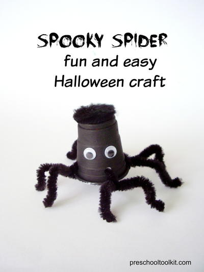 Spooky Spider Fun and Easy Halloween Craft