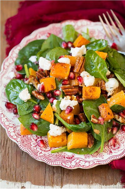 Butternut Squash Pomegranate Salad