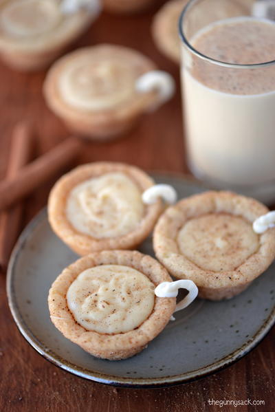 Eggnog Cookie Cups