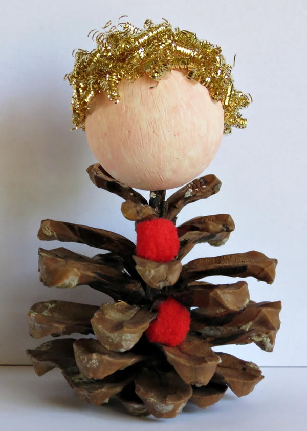 Pine Cone Elf | AllFreeHolidayCrafts.com