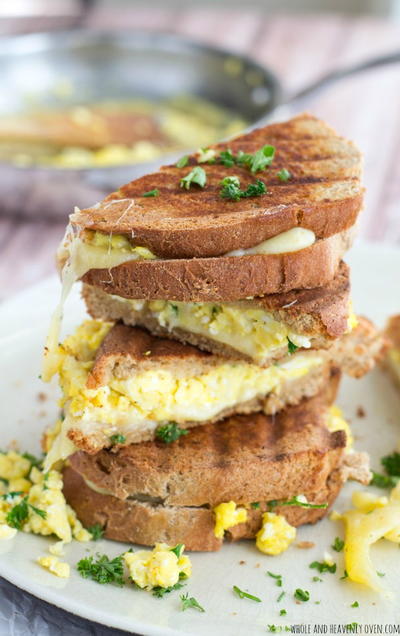 Scrambled Egg Grilled Cheese