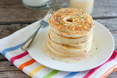 Doughnut Pancakes with Doughnut Glaze