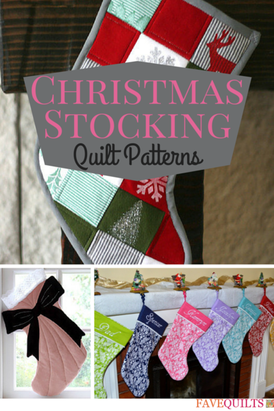 Stockings stocking christmas glitter diy crafts decorated decorations ezra glue choose craft sparkle name 15 Christmas Stocking Quilt Patterns | FaveQuilts.com