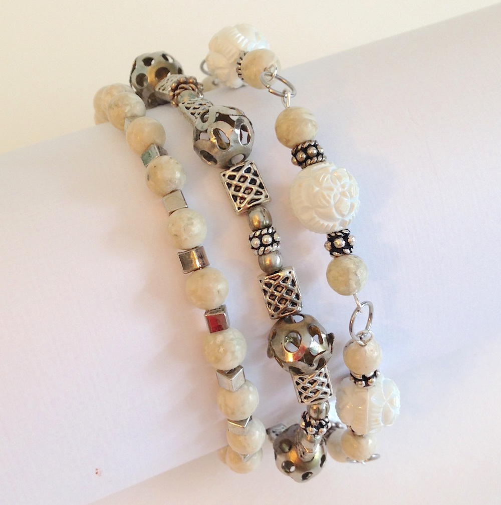 Upcycled Necklace to Bracelet