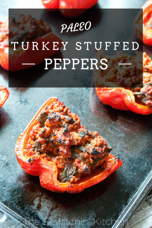 Paleo Turkey Stuffed Red Peppers