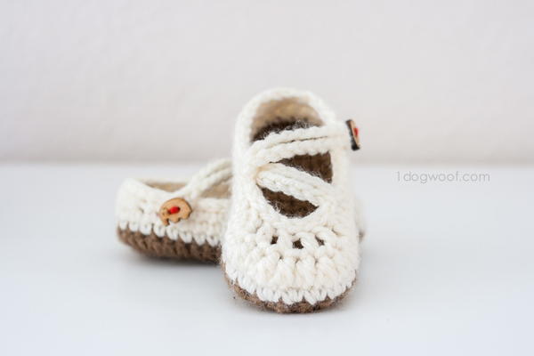 Darling Double Strapped Crochet Mary Janes