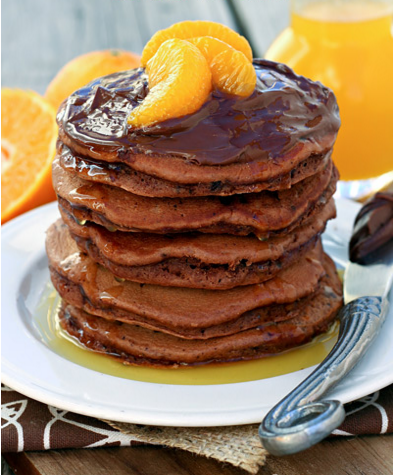 Chocolate Orange Nutella Pancakes